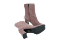 BRUNO PREMI - BOOTS À TALONS ROSE POUDRÉ