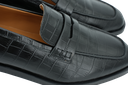 MI/MAI - MOCASSINS EFFET CROCO "LUCIANO" NOIRS