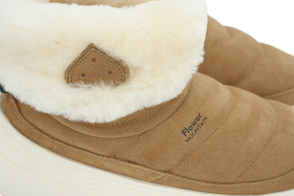 FLOWER MOUNTAIN - BOOTS FOURRÉES "FAMI MID" BEIGE