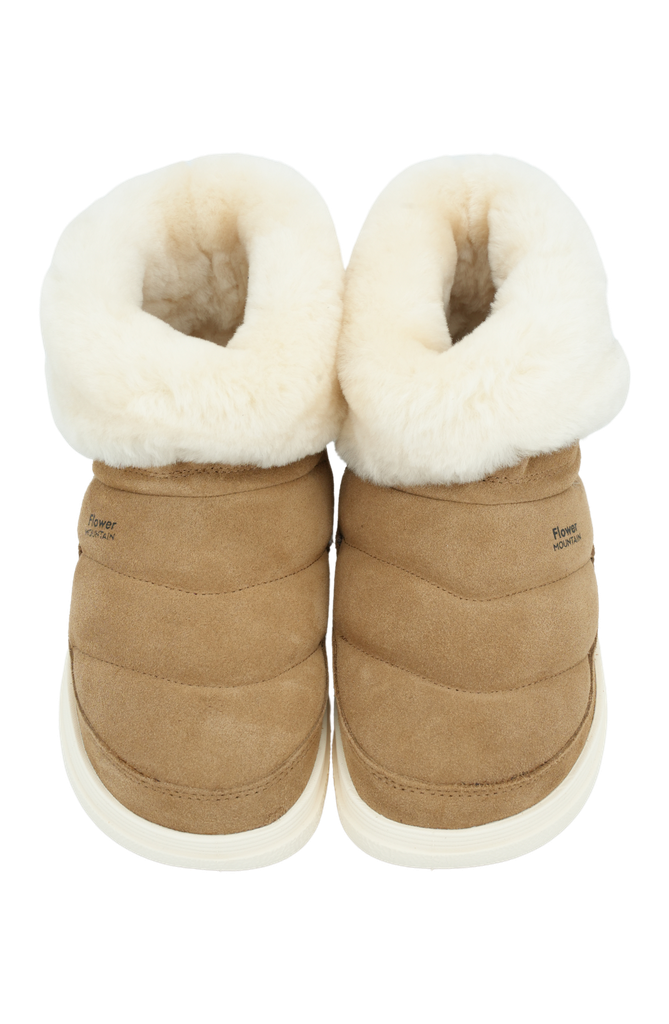 FLOWER MOUNTAIN - BOOTS FOURRÉES "FAMI MID" BEIGE