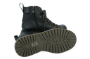 LAURA BELLARIVA - BOOTS NOIRES À SEMELLES KAKI