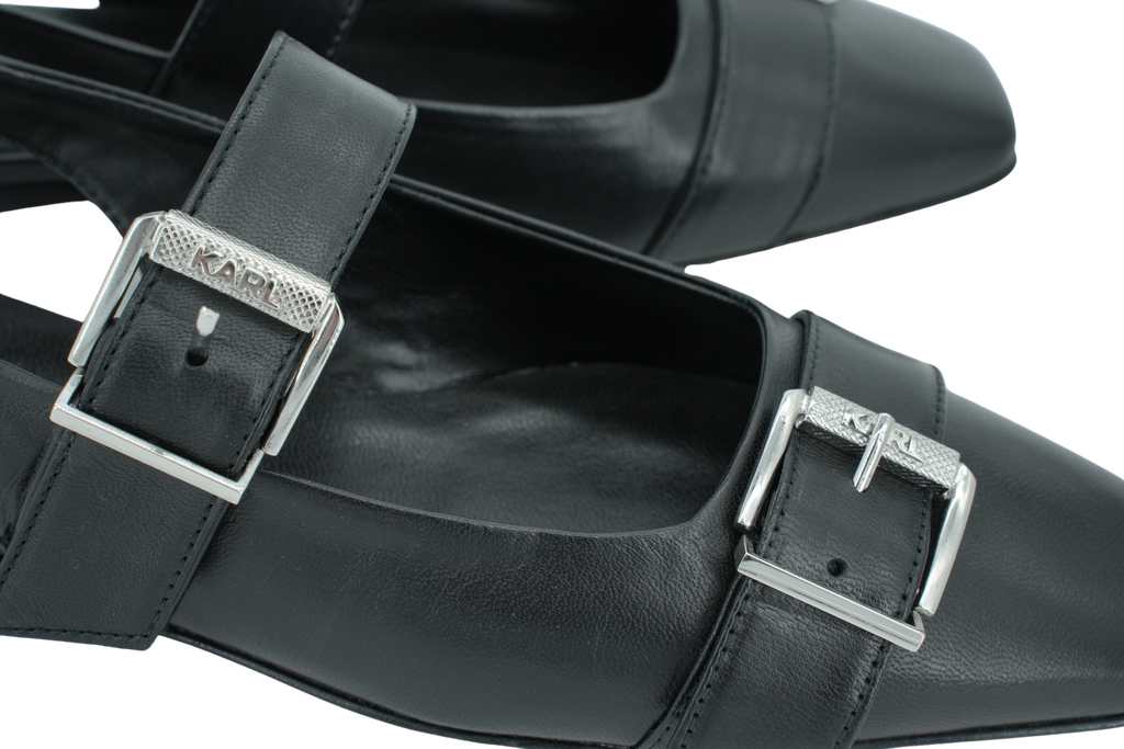 KARL LAGERFELD - SANDALES PLATES À DOUBLE BRIDE "KONNIE"