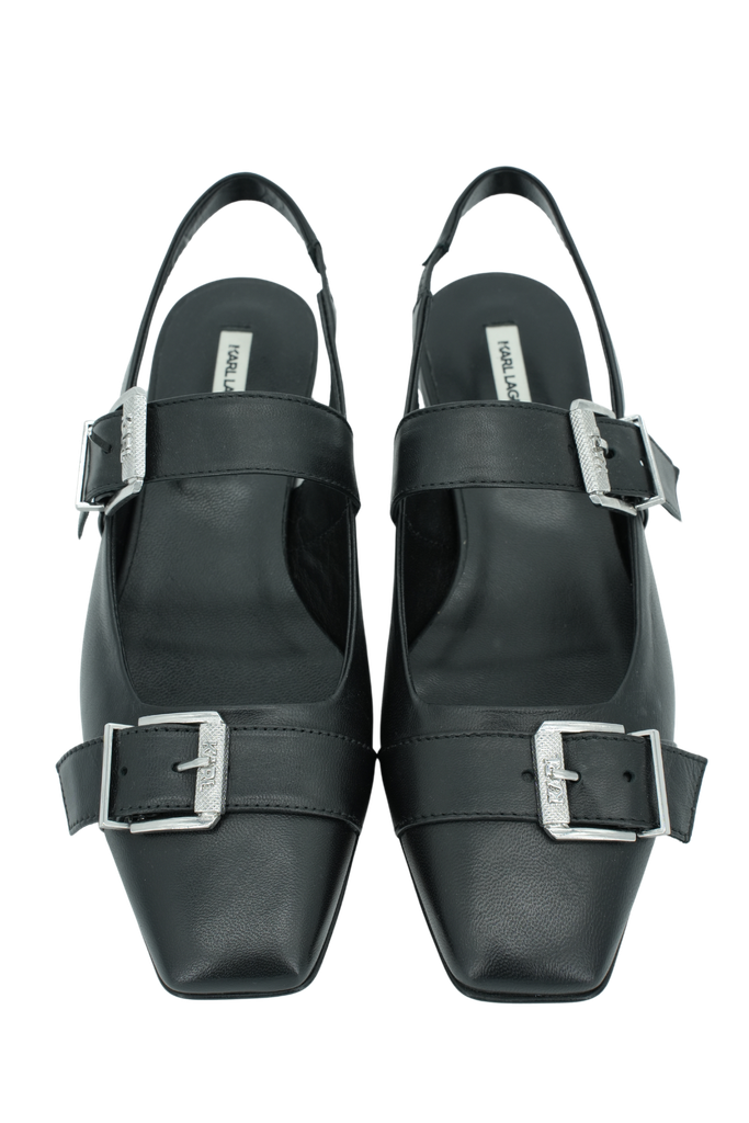KARL LAGERFELD - SANDALES PLATES À DOUBLE BRIDE "KONNIE"