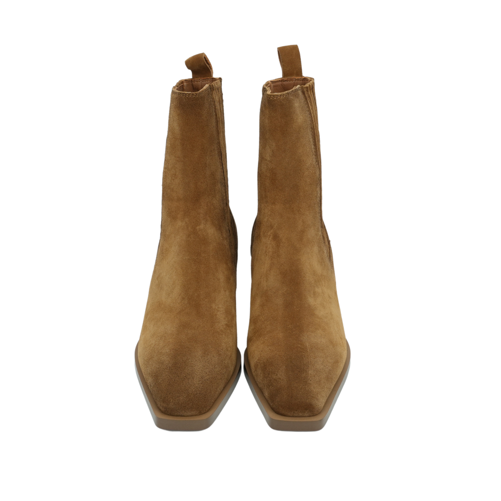 MI/MAI - BOTTINES CHELSEA EN DAIM MARRON "JANE II" BRUNES