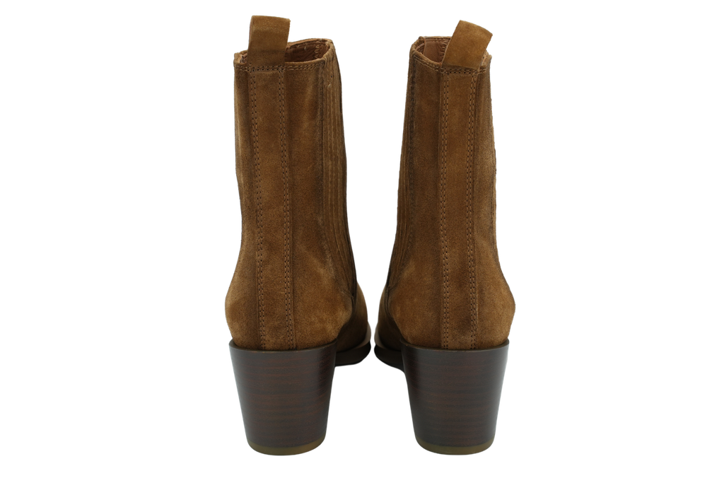 MI/MAI - BOTTINES CHELSEA EN DAIM MARRON "JANE II" BRUNES