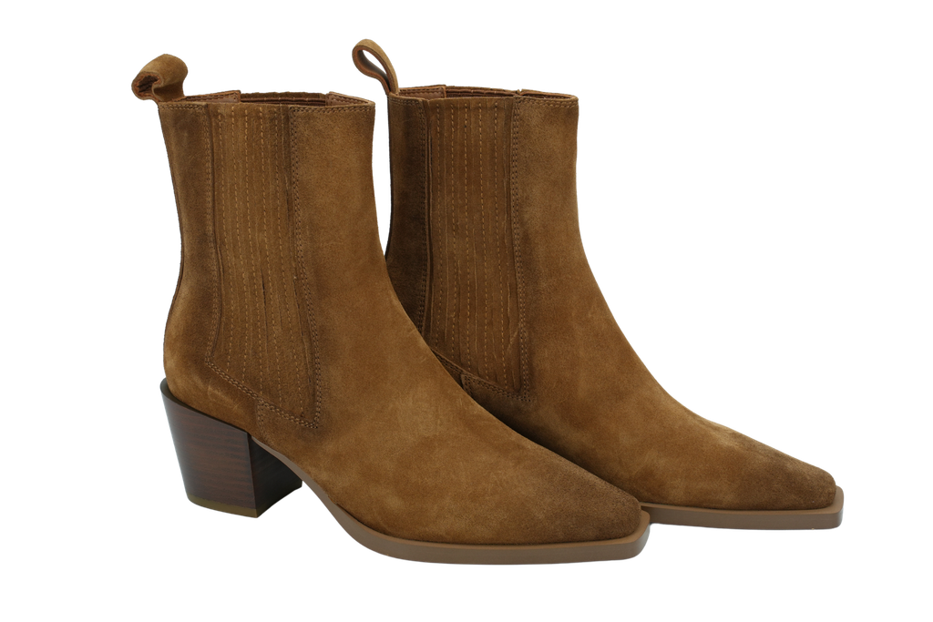 MI/MAI - BOTTINES CHELSEA EN DAIM MARRON "JANE II" BRUNES
