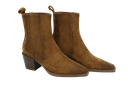 MI/MAI - BOTTINES CHELSEA EN DAIM MARRON "JANE II" BRUNES