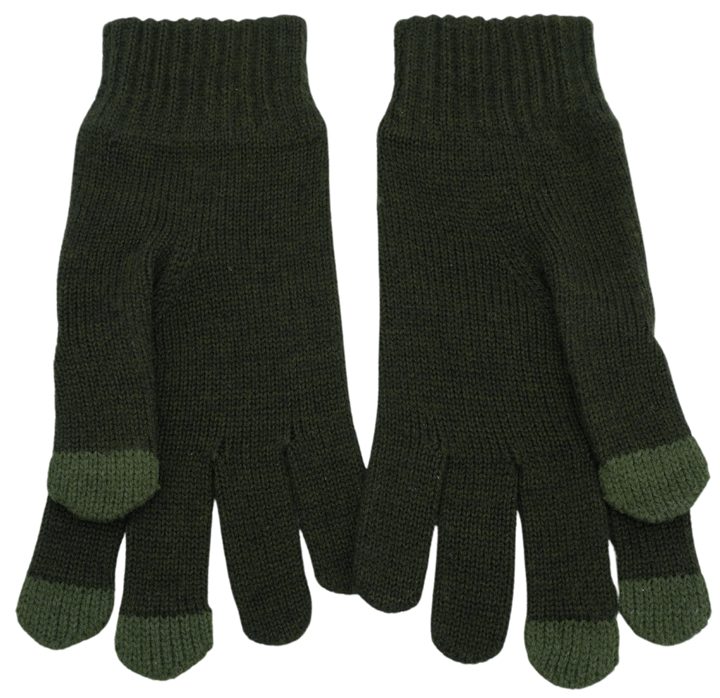 K-WAY - GANTS "ALFRED CARDIGAN STITCH WOOL" KAKI