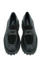 ELVIO ZANON - MOCASSINS NOIRS BI-MATIÈRE