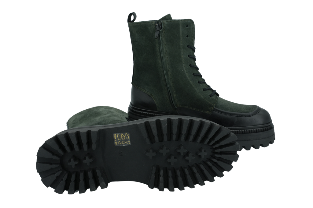 ELVIO ZANON - BOOTS NOIRES ET VERTES