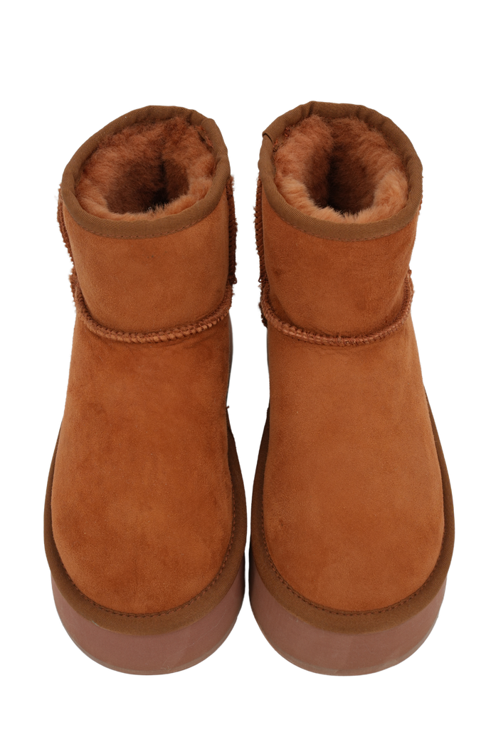 HOOR - BOOTS FOURRÉES OCRES HAUTES