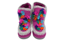 MOU - BOOTS FOURRÉES ROSE FLUO POUR ENFANT