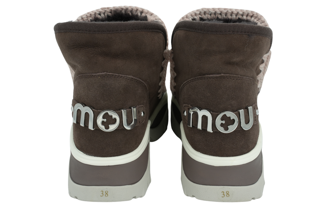 MOU - BOOTS FOURRÉES "CHUNKY ESKIMO" BRUNES
