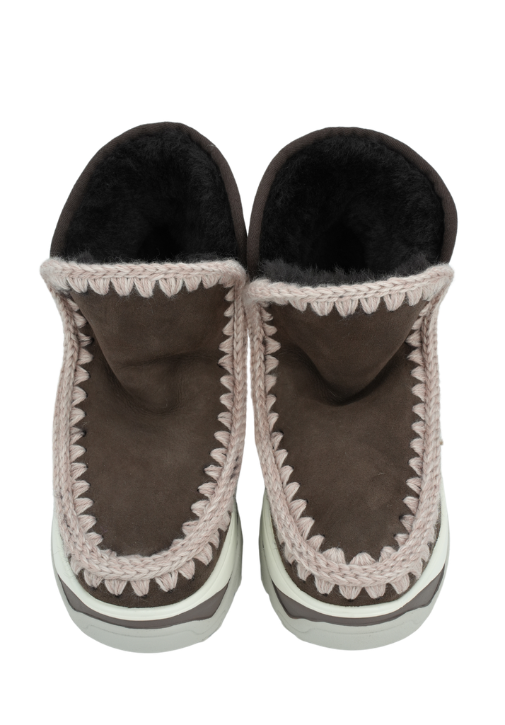 MOU - BOOTS FOURRÉES "CHUNKY ESKIMO" BRUNES