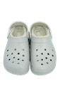 CROCS - SABOTS FOURRÉS ARGENTÉES À PAILLETTES