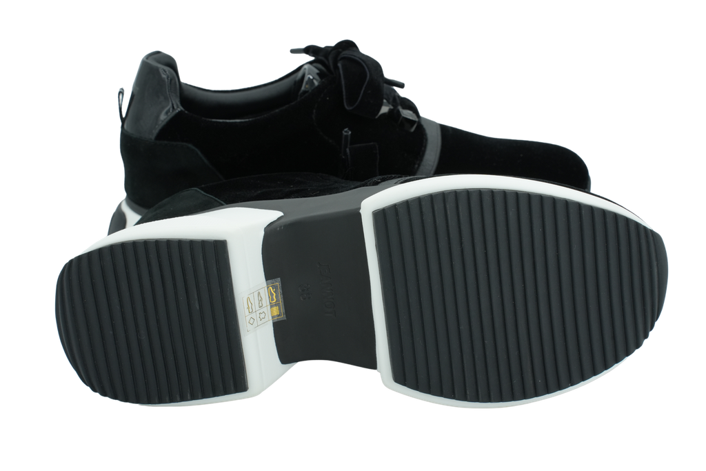 JEANNOT - BASKETS NOIRES VELOUR