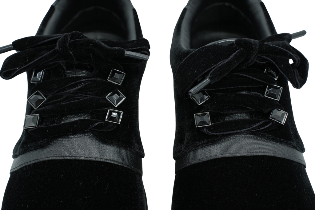 JEANNOT - BASKETS NOIRES VELOUR