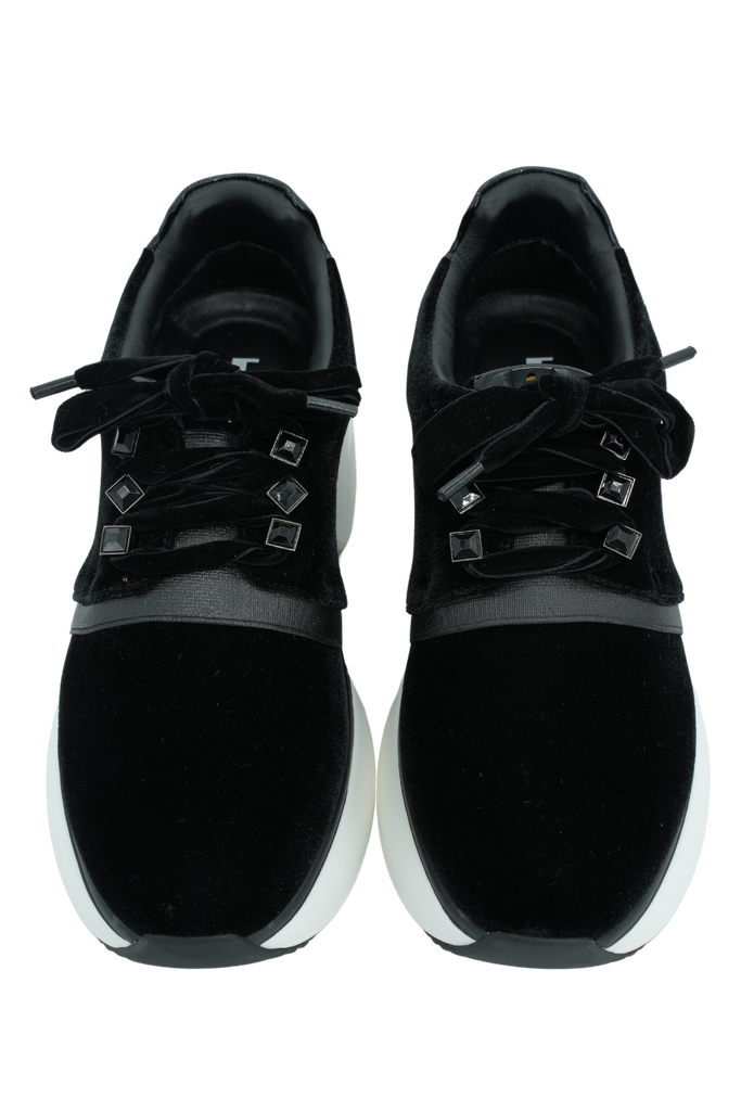 JEANNOT - BASKETS NOIRES VELOUR