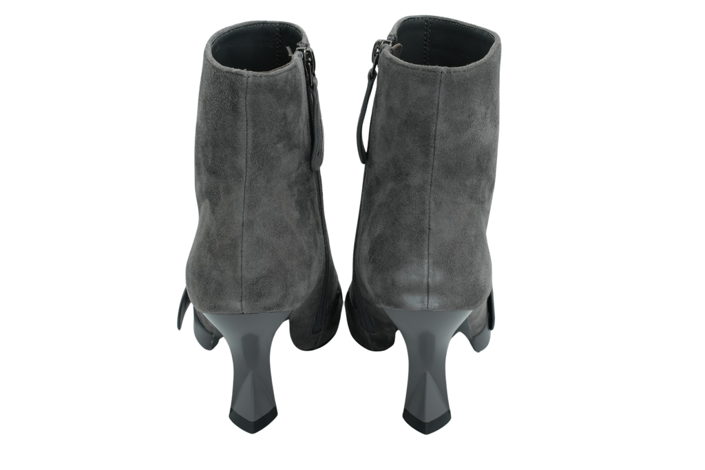 JEANNOT - BOOTS À TALONS GRIS SOURIS