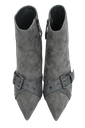 JEANNOT - BOOTS À TALONS GRIS SOURIS