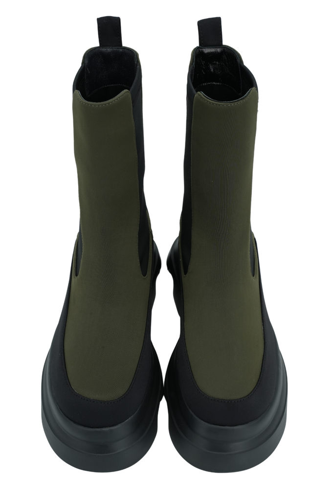 JEANNOT - BOOTS BIKER CHELSEA KAKI