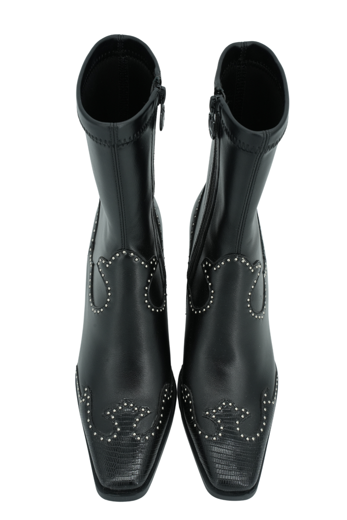 NOA HARMON - BOTTINES WESTERN NOIRES "DENVER"