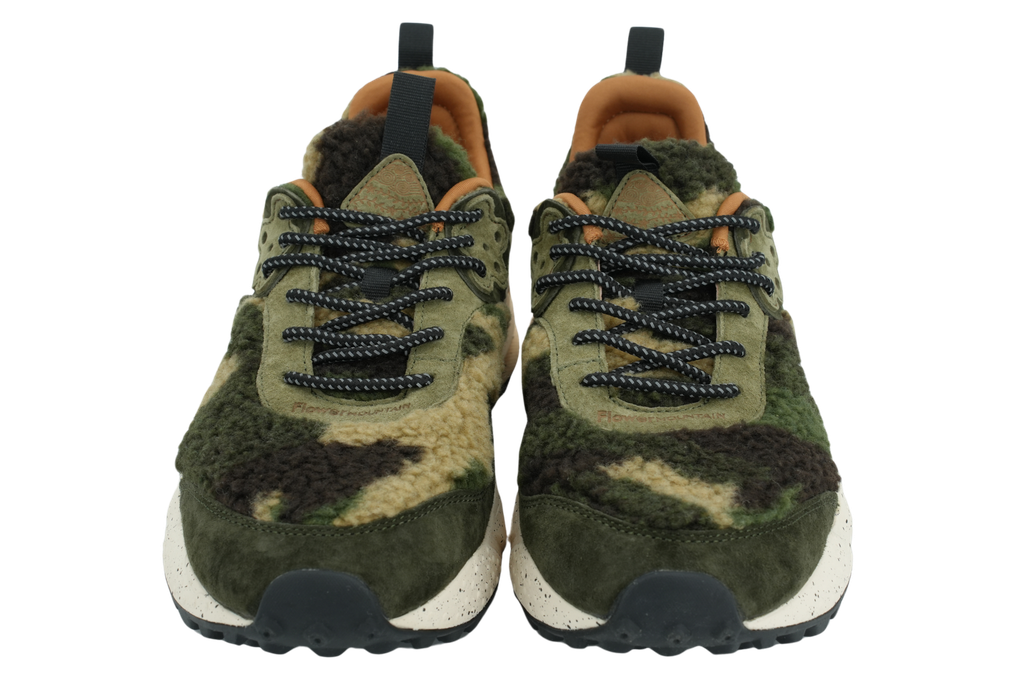 FLOWER MOUNTAIN - KOTETSU UNI SUEDE/TEDDY TAUPE-MILITARY