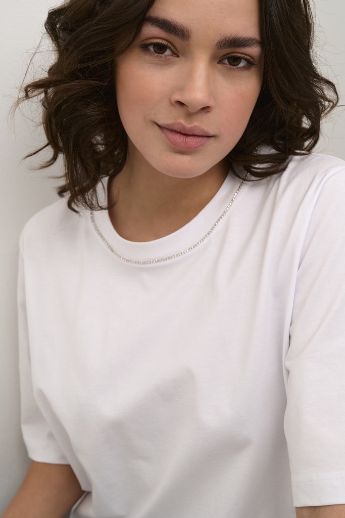 KAFFE - T-SHIRT "KAIVANA" BLANC