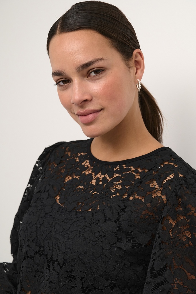 KAFFE - BLOUSE "KANOMI" NOIRE