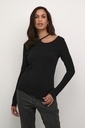 KAFFE - BLOUSE "KAMERIKKA" NOIRE À PAILLETTES
