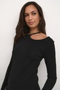 KAFFE - BLOUSE "KAMERIKKA" NOIRE À PAILLETTES