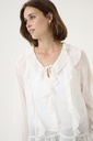 KAFFE - BLOUSE "KANINNA" BLANCHE