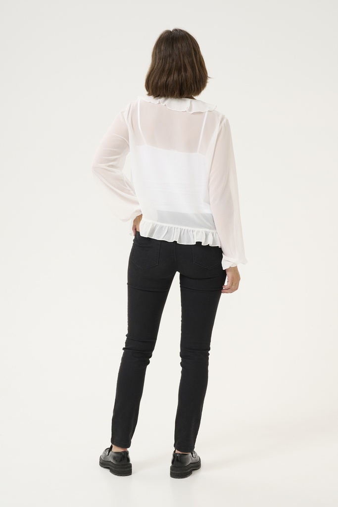 KAFFE - BLOUSE "KANINNA" BLANCHE