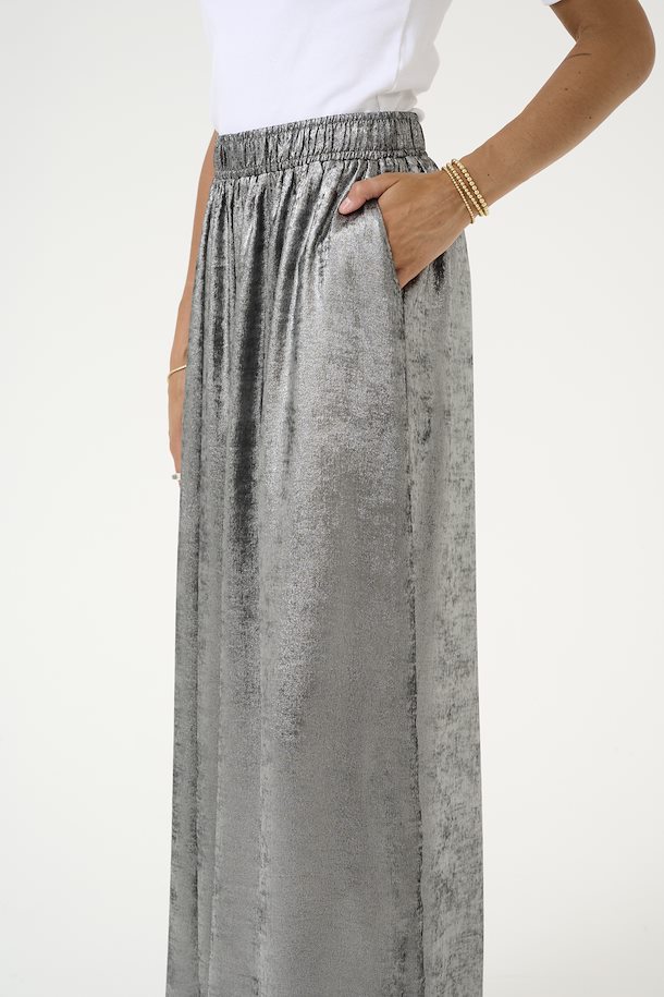 KAFFE - PANTALON "KALORINA" ARGENTÉ