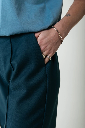 COLOURFUL REBEL - PANTALON DROIT "RUS" VERT SAPIN