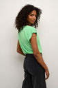 KAFFE - T-SHIRT "KALISE" VERT FLUO