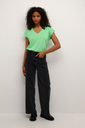 KAFFE - T-SHIRT "KALISE" VERT FLUO