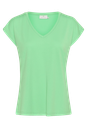 KAFFE - T-SHIRT "KALISE" VERT FLUO