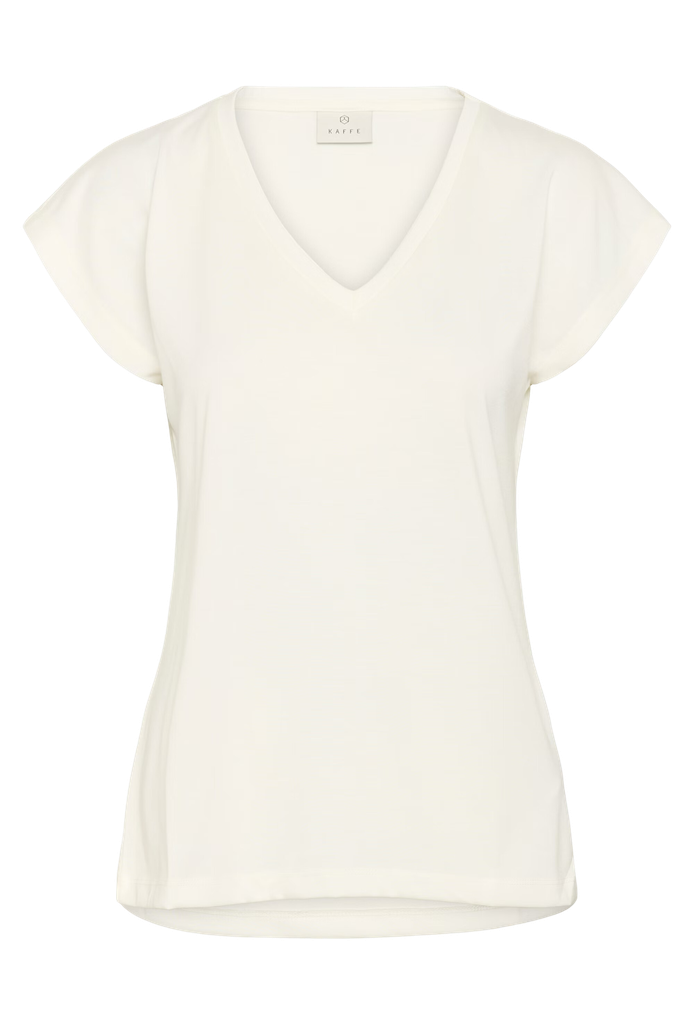KAFFE - T-SHIRT "KALISE" BLANC CRAIE