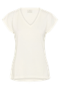 KAFFE - T-SHIRT "KALISE" BLANC CRAIE