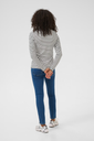 KAFFE - T-SHIRT MANCHE LONGUE "LIDDY" BLANC ET NOIR