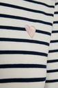 KAFFE - T-SHIRT MANCHE LONGUE "LIDDY" BLANC ET NOIR