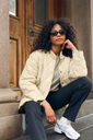 KAFFE - VESTE "KALORENA" BEIGE