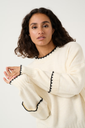 KAFFE - PULL EN MAILLE "KAVILLI" BLANC CASSÉ