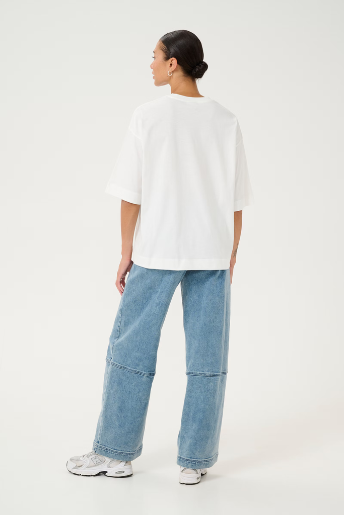 KAFFE - T-SHIRT "KAGISSA" BLANC