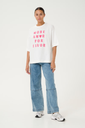 KAFFE - T-SHIRT "KAGISSA" BLANC