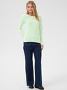 KAFFE - T-SHIRT MANCHE LONGUE "LIDDY" BLANC ET VERT
