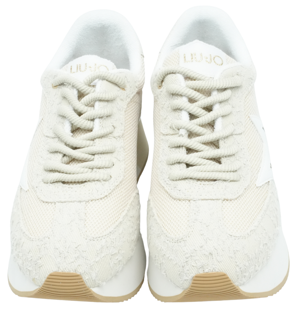 LUI JO - BASKETS "DREAMY 03" PLATEFORMES BEIGES