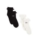 KARL LAGERFELD - CHAUSSETTES À VOLANTS "K/SIGNATURE" BLANCHES ET NOIRES