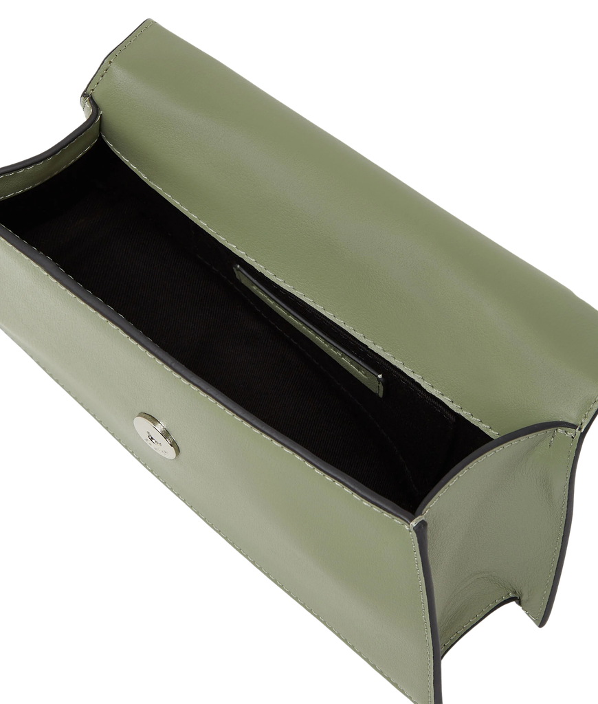 KARL LAGERFELD - SAC BANDOULIÈRE FIN "K/SIGNATURE" VERT